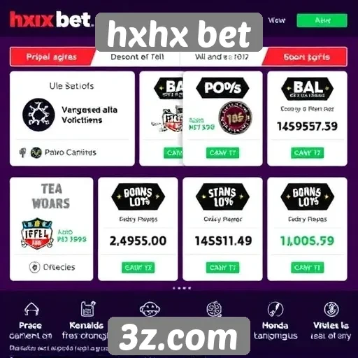 Ofertas promocionais disponíveis em hxhx bet